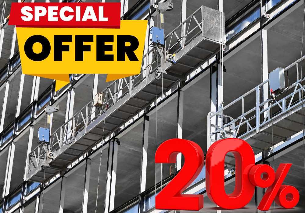 Строительная люлька, фасадная люлька, аренда zlp630, запчасти