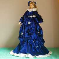 кукла тильда в синем платье ручная работа