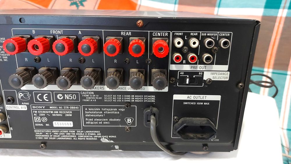 Amplificator Sony STR DB840 QS DEFECT