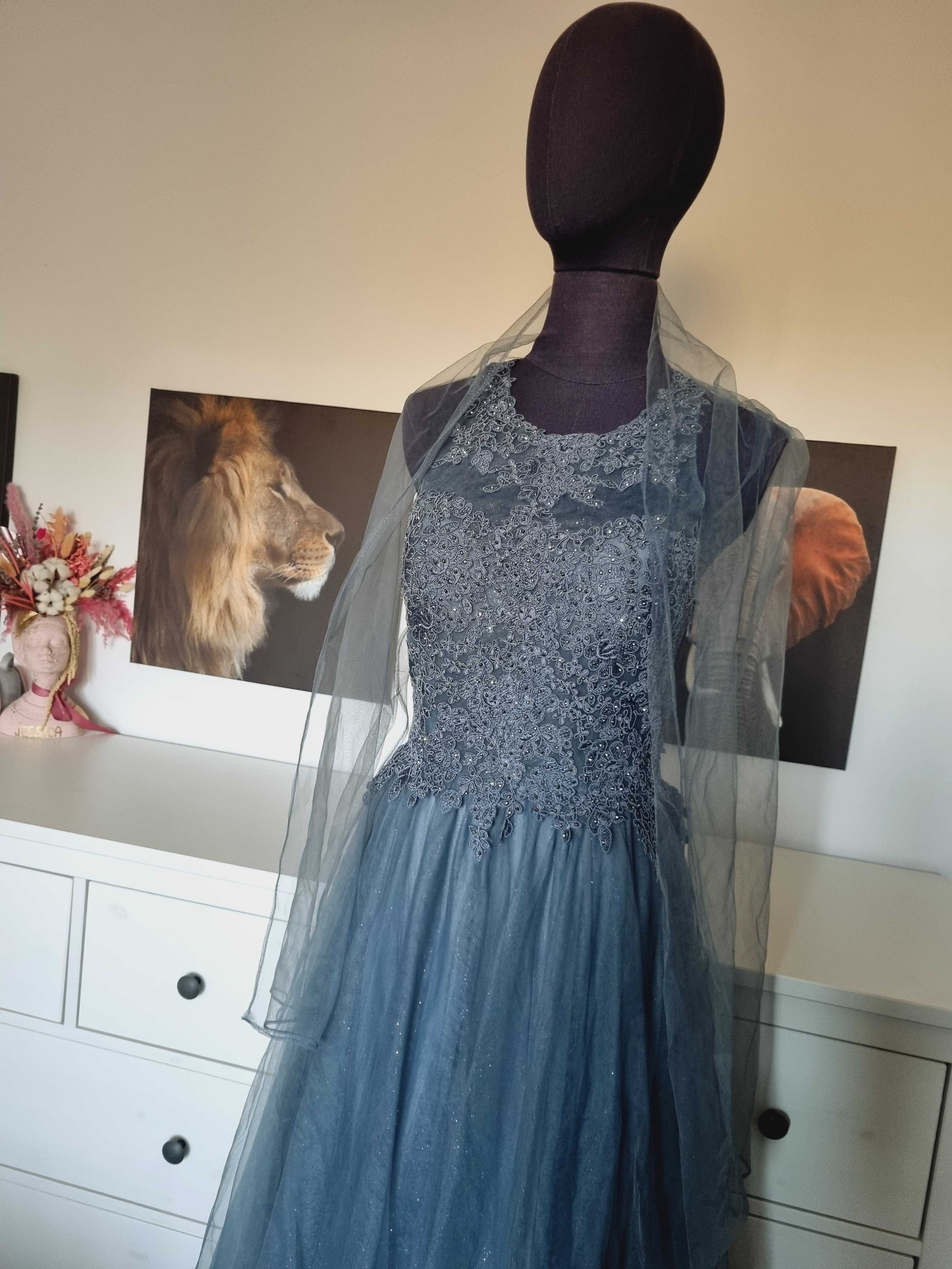 Rochie  42 L/XL printesa/nunta/nasa/bal/ocazie Mascara London