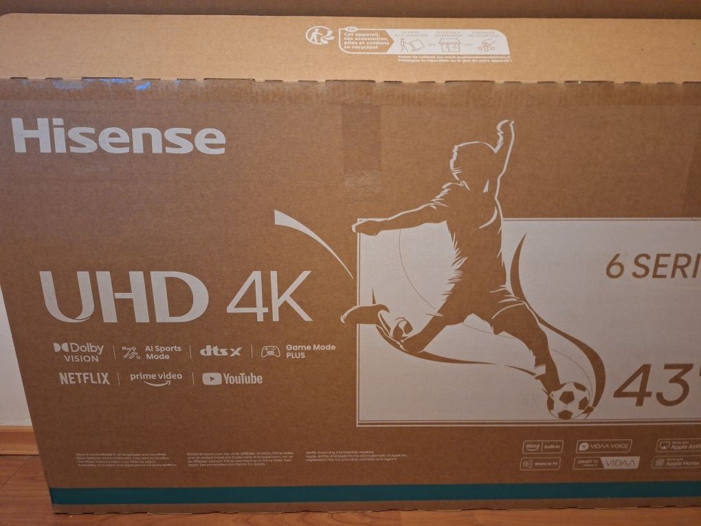 Televizor LCD HISENSE ULTRA HD 4k, nou nouț!