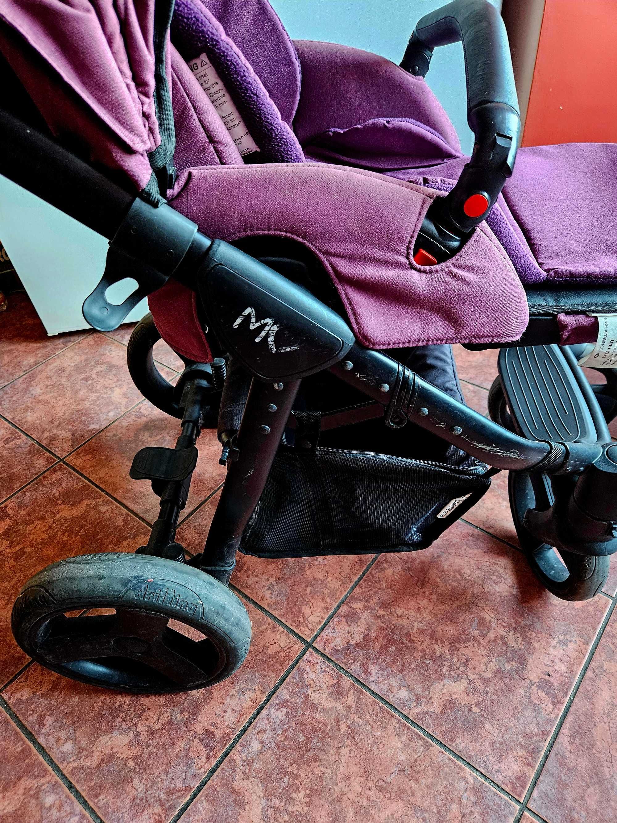 Комбинирана количка Baby Active Mommy 3в1 Plum