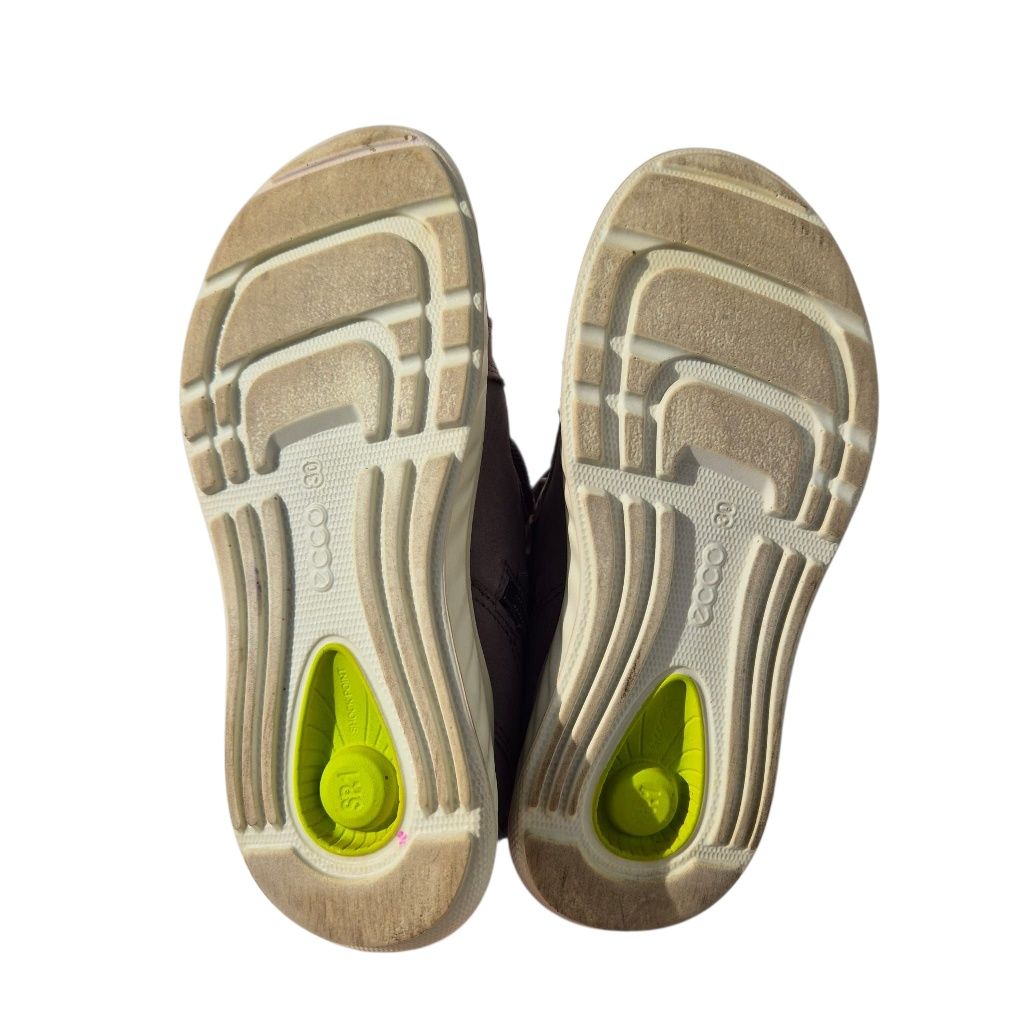 Ghete Ecco 30 piele Gore-Tex impermeabile îmblănite fete, 20 cm inter.