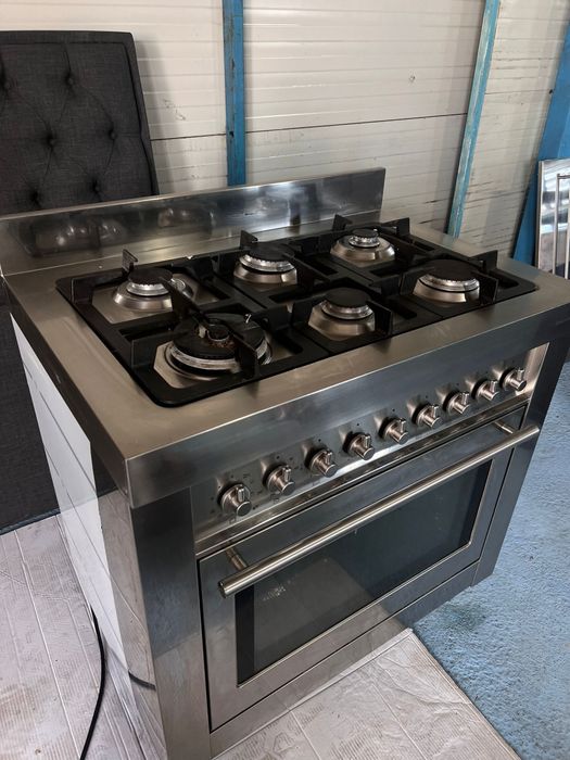 Aragaz Solitaire industrial 6 ochiuri, cuptor electric