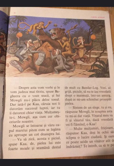 Cartea junglei - Rudyard Kipling - Editura Ion Creangă, 1986