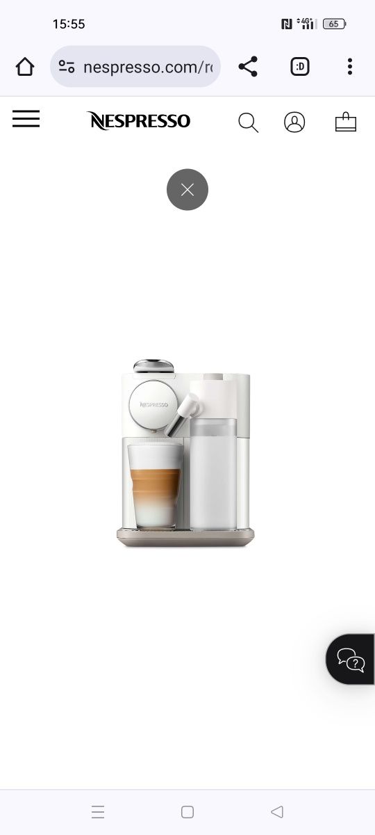 Espressor Gran Lattissima Alb Elegant- Nesspreso