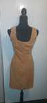 Rochie sarafan maro stil piele caprioara