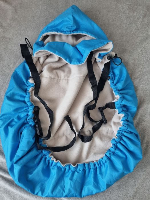 Marsupiu Manduca XT denim si protectie pentru marsupiu BB Junior