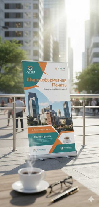 Широкоформатная Печать Баннеров. Изготовление Табличек и Вывесок.