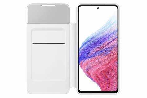 Husa Samsung A53 5G S View Wallet Cover/standing cover+folie/A35 piele