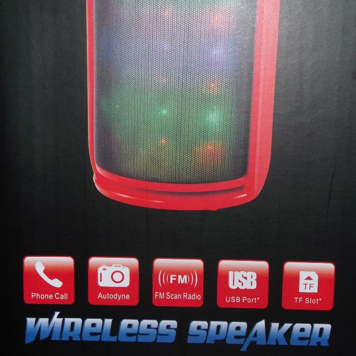 Boxa wireless cu bluetooth/aux/usb/radio/disco-3W putere reala-NOUA !!