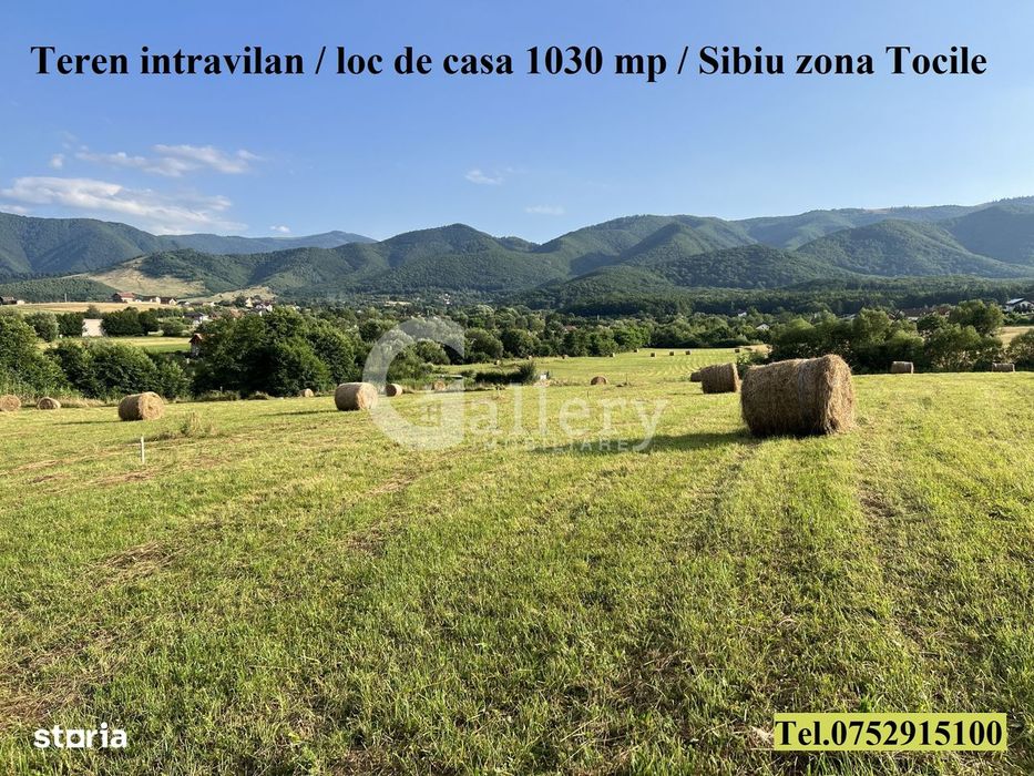 Oportunitate - Teren intravilan / loc de Casa 1030 mp