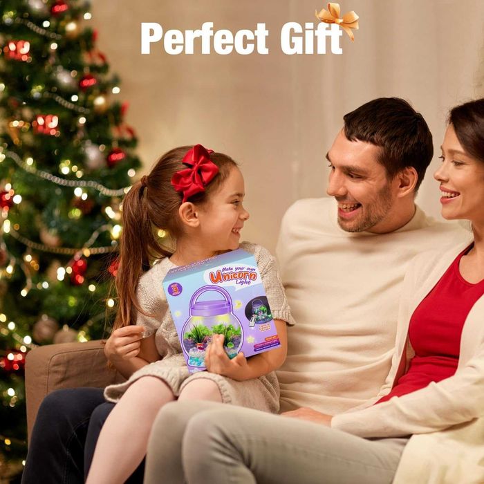 DIY творчески комплект – светещ териариум с еднорог и дистанционно