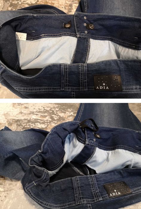 Дамски дънки ADIA ROME голям размер с висока талия. Размер 54.