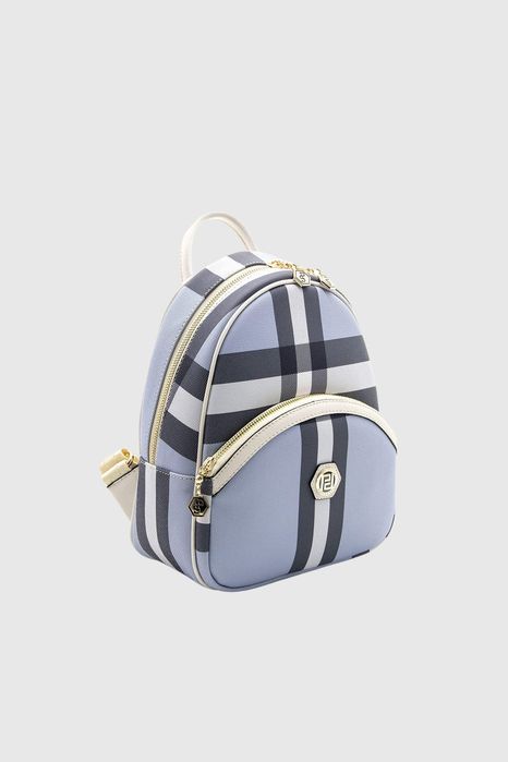 НОВО! ЛИКВИДАЦИЯ! Дамска раница „Памела“ в синьо каре
