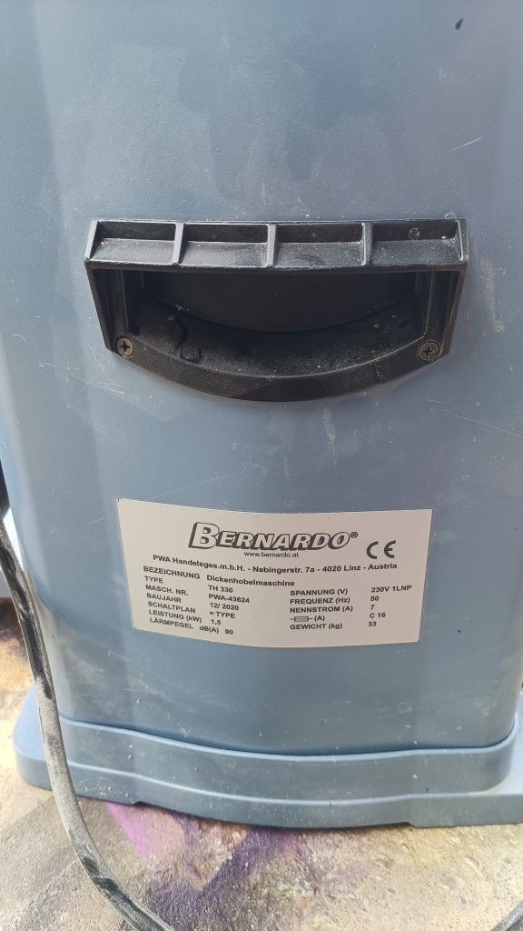 Mașină de grosime lemn Bernardo TH330 – 330 mm – 1.5 kW – stare foarte