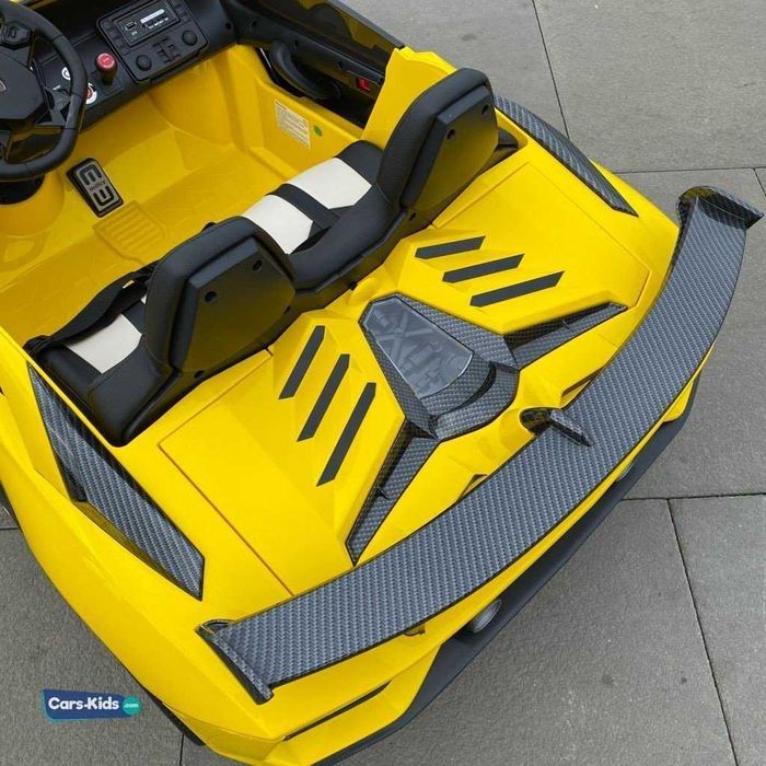 Электромобиль Lamborghini Aventador SVJ Drift Yellow Carbon