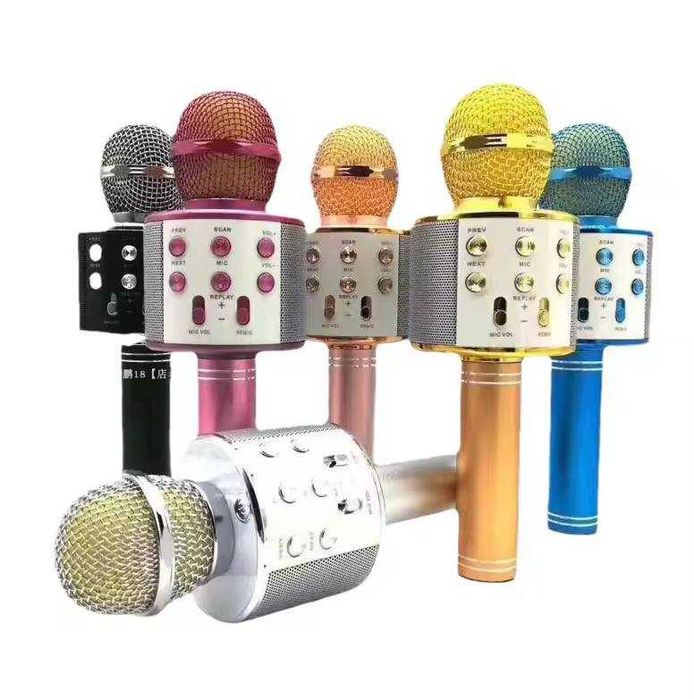 Беспроводной микрофон и динамик. Мини, портативный, легкий дизайн