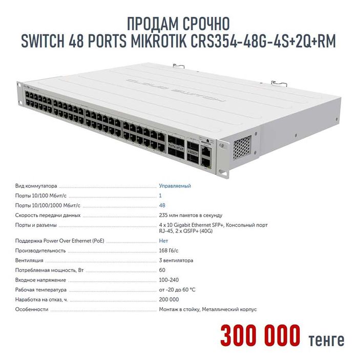 Switch 48 ports Mikrotik