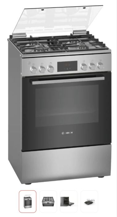 Кухонная плита Bosch HGB330E50Q серый, б/у