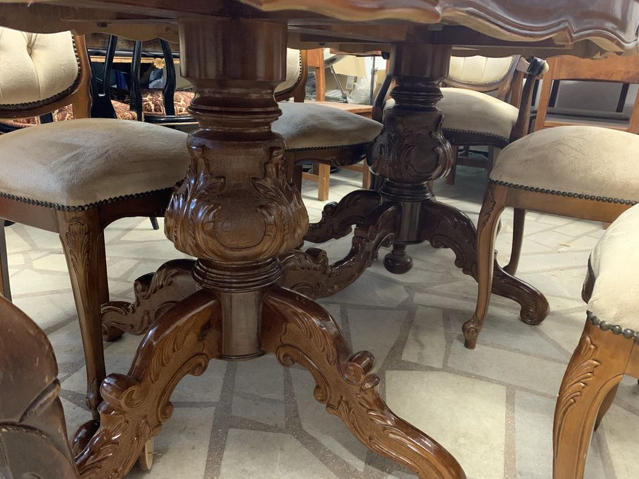 Маса с 6 стола в стил Барок