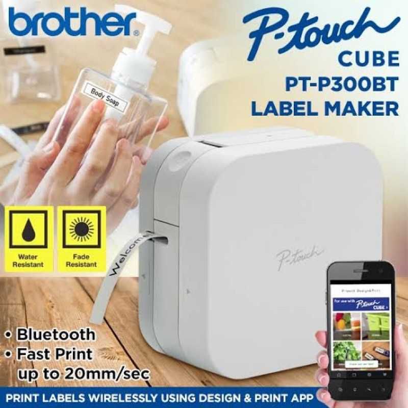 Етикетен принтер Brother PT-P300BT P-touch CUBEЕтикетен принтер