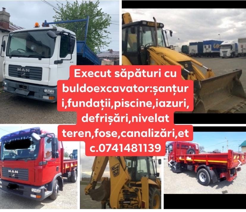 Sapaturi demolari inchiriez buldoexcavator+ basculanta