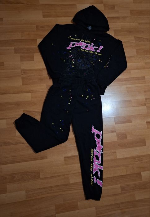 Spider P*nk Комплект (Худи с Качулка и Долнище/Анцуг) - Чисто нов