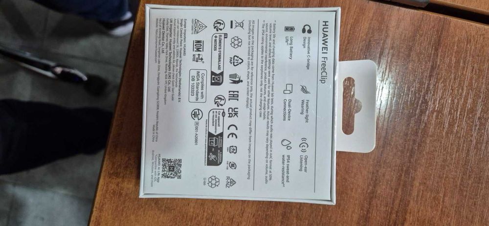 Huawei FreeClip — Чисто нови и ултралеки слушалки - неразпечатвани