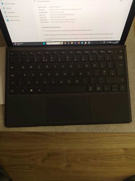 Лаптоп Microsoft Surface Pro 7 model - 1866