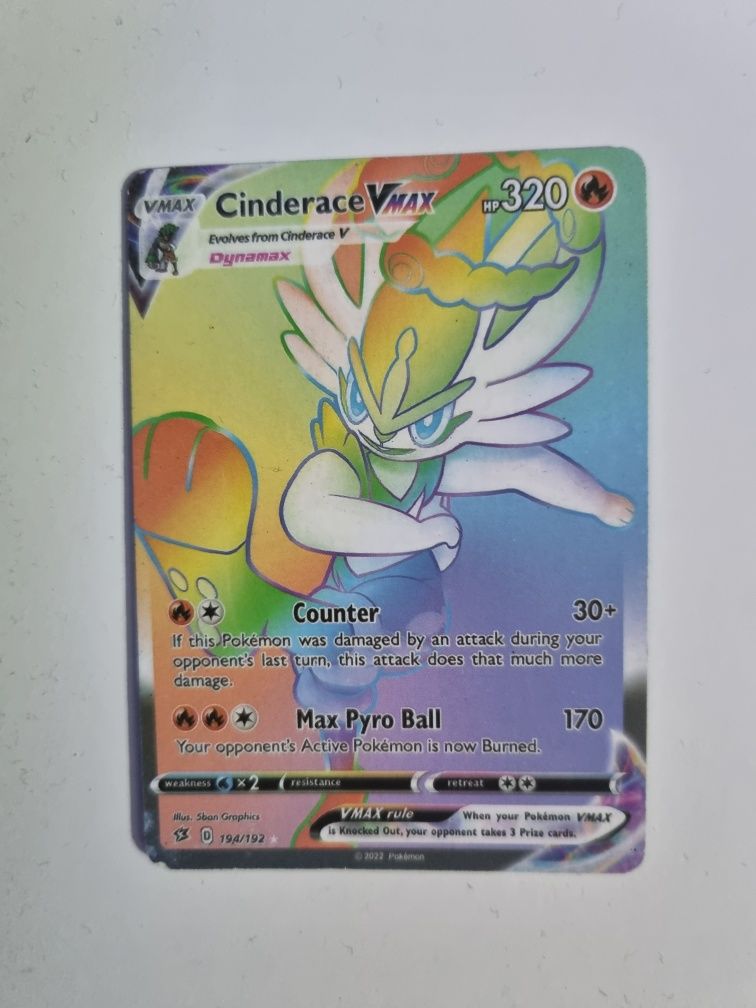 Carte pokemon card Cinderacs VMAX