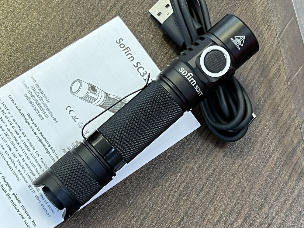 Sofirn SC31T мощен тактически фенер