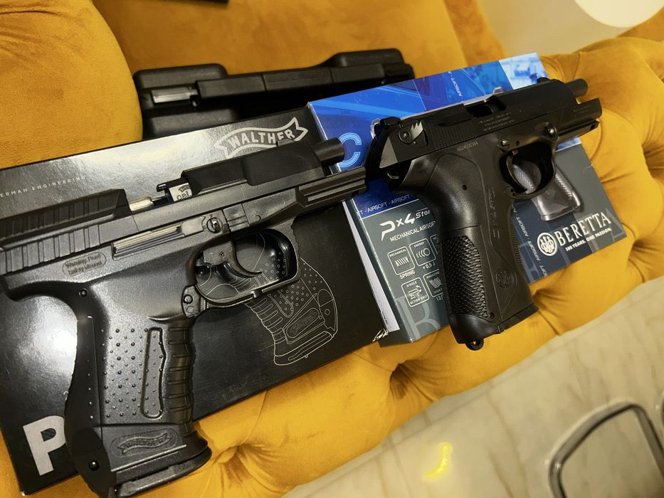 Vând pistol beretta px4 și walter p99 airsoft metal si abs