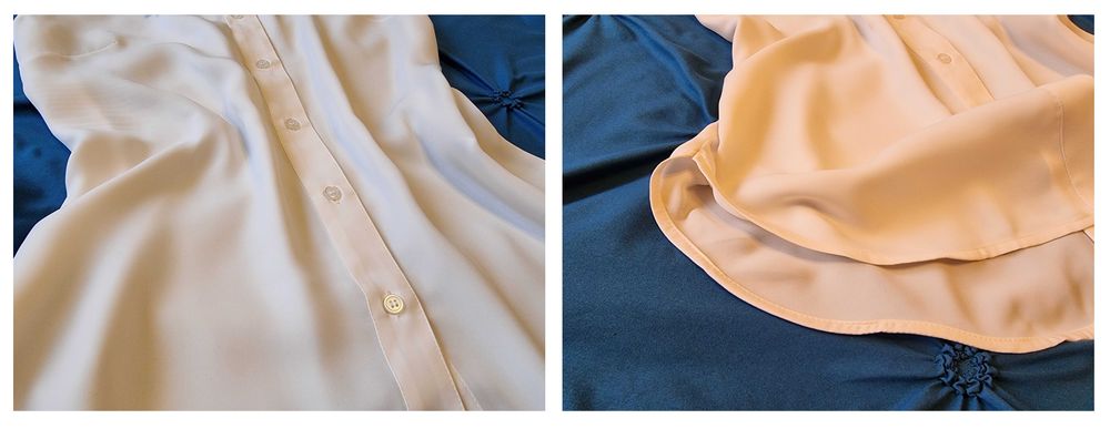 Camasa fara maneci HM, ivory marimea 38