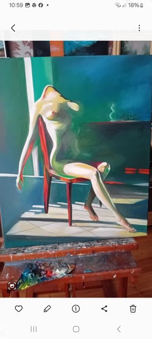 Картина " Танец" 24х30масло 55х75 масло