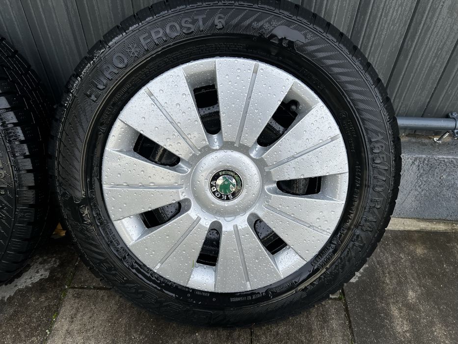 Jante cu cauciucuri si capace Skoda