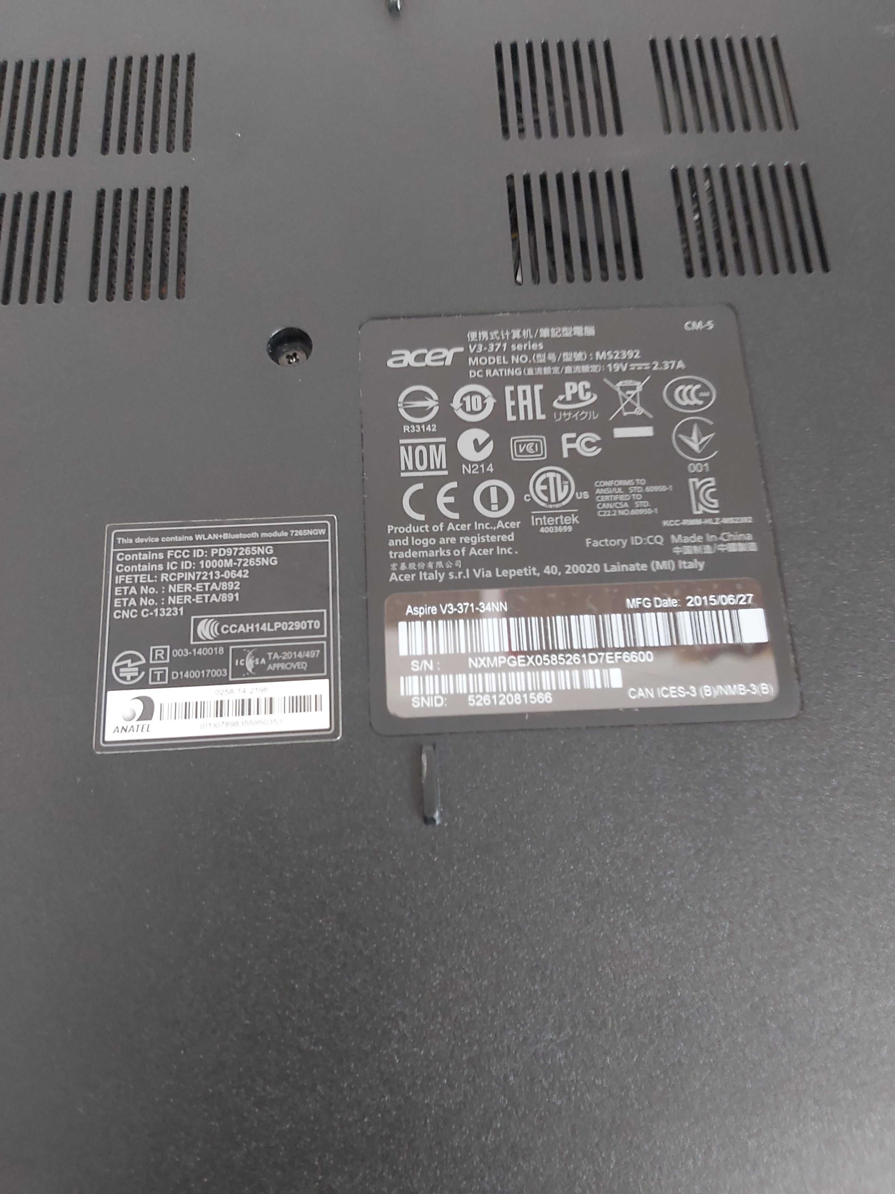 Acer Aspire 13" V3 (i3-4005U 1.70 GHz, SSD 512GB,8GB DDR3L) - 420 лева