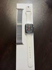 Apple watch series 8 45mm,  неръждаема стомана, Lte