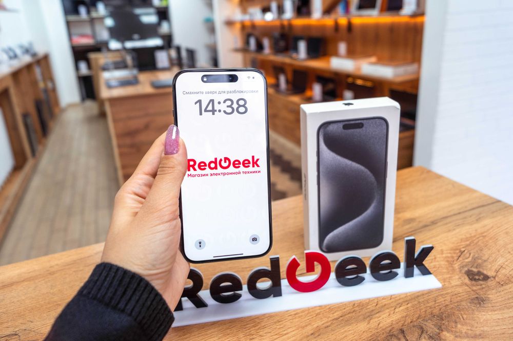 iPhone 15 Pro 128GB черный Рассрочка Гарантия  Магазин Red Geek