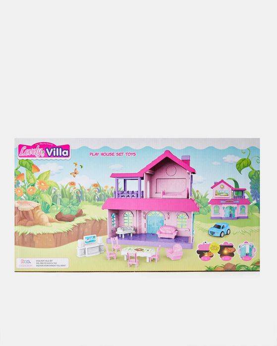 Прекрасна къща за кукли вила с ефекти