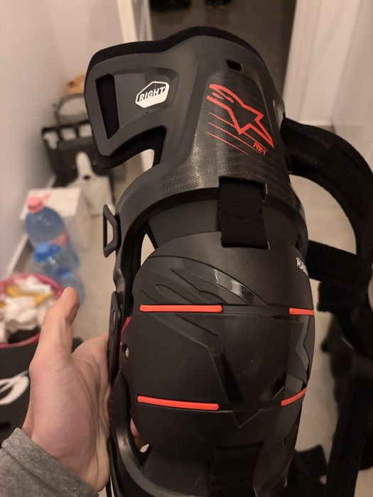 Genunchiere Alpinestars Rk-1 Plasma Black/Red L / XL