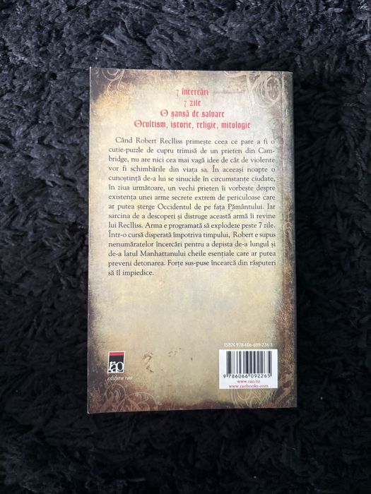 Set de trei carti Cutia Raului, Salasul Mortii si Ruinele