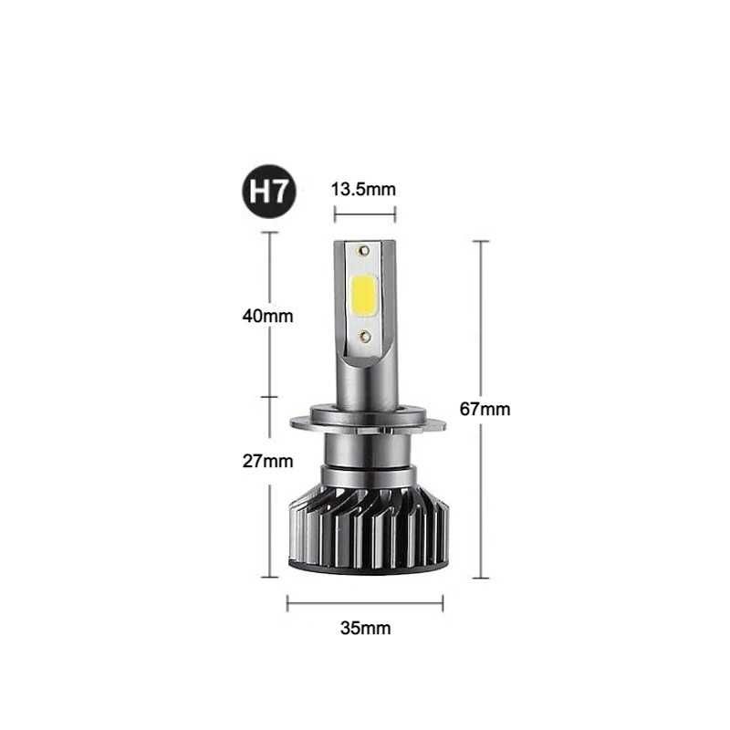 Leduri H7, H1, H11, H4, 100W, COB, lumina alb-rece, 12000 lumeni