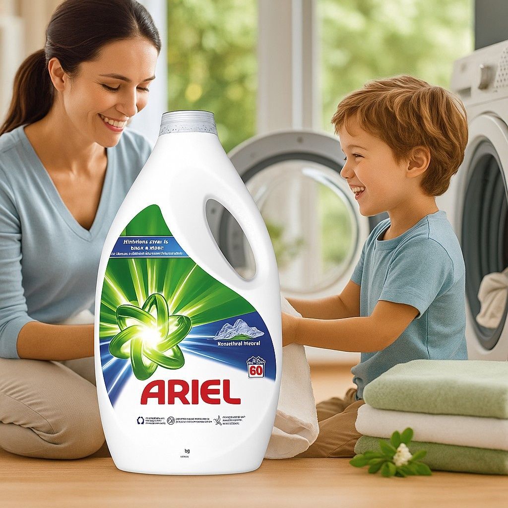 Течен перилен препарат Ariel Mountain Spring, 60 пранета