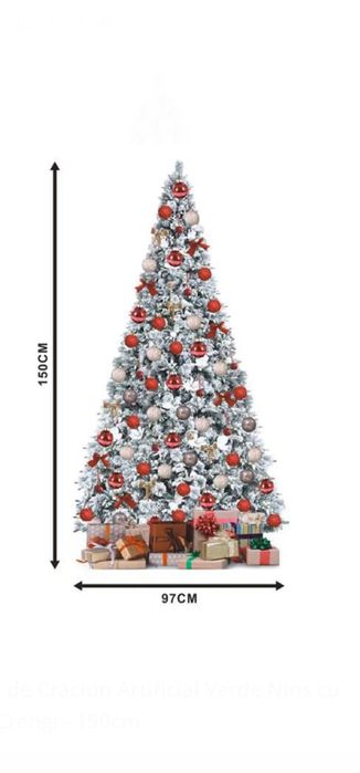 Brad de Craciun Artificial Verde Nins cu 401 Crengi - 150cm