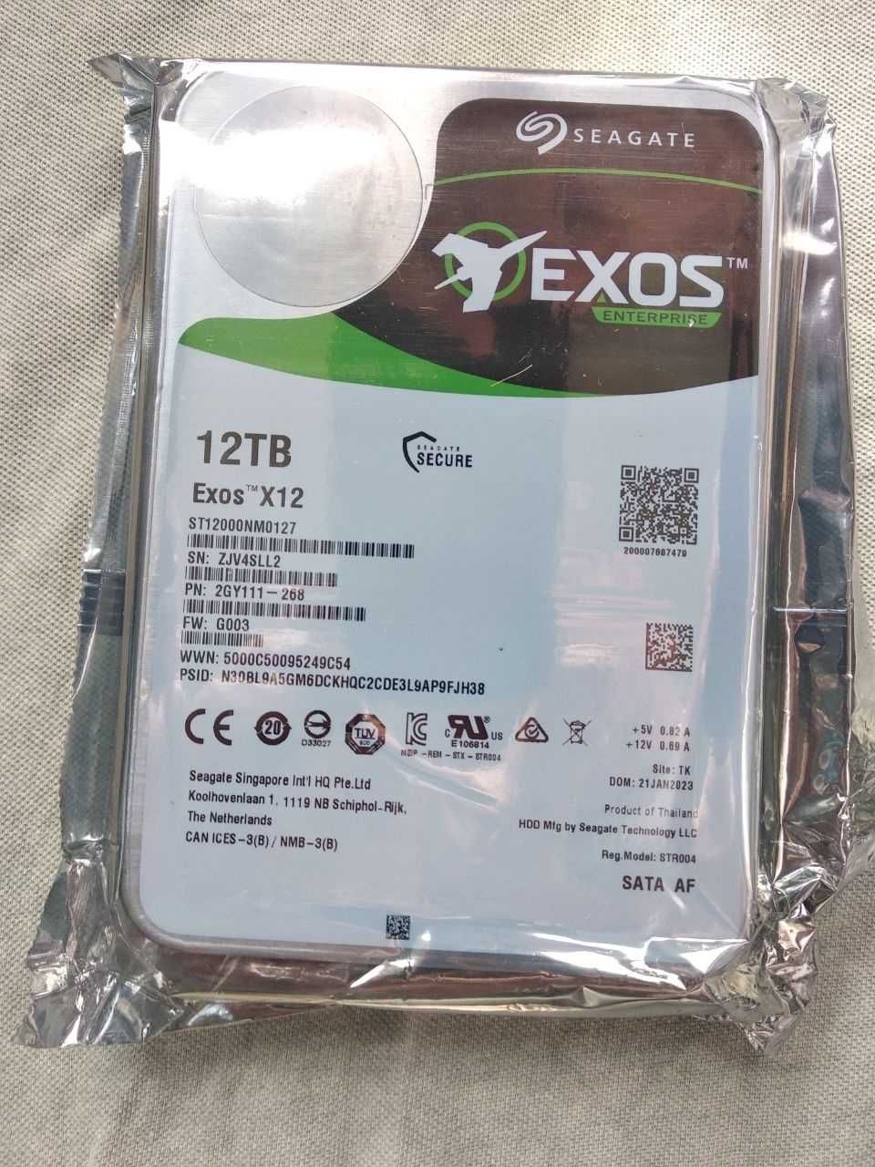 Продаётся жёсткий диск HDD Seagate Exos 12TB