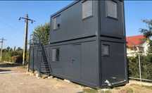 Vand Containere birou monobloc imbinate vestiar sanitar modular paza