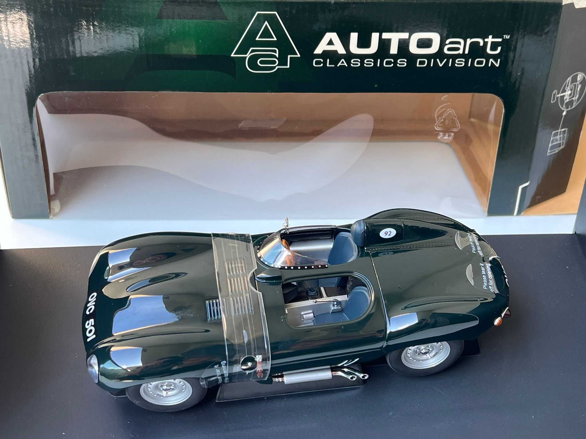 Macheta Auto 1/18 AutoArt Jaguar D Type 1954