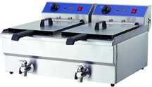 Friteuza electrica 16l+16l cu robinet- TRANSPORT GRATUIT