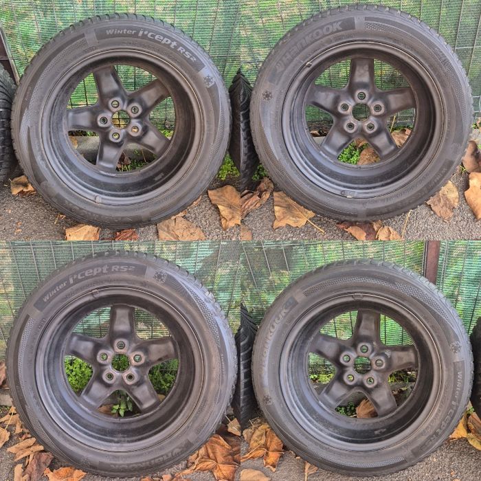 Jante structurale VW 5x112 cu anvelope iarna Hankook Winter I*cept RS2